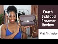 Coach Oxblood Dreamer Shoulder Bag w/ Rivets Review| Pros & Cons| What Fits Inside| PrettyPRChickTV
