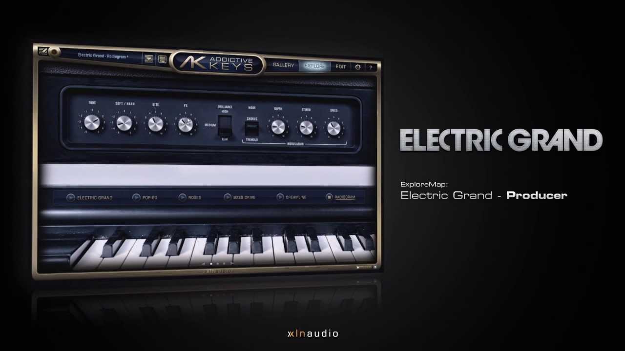 Addictive Keys - Electric Grand - ExploreMaps & Presets Preview