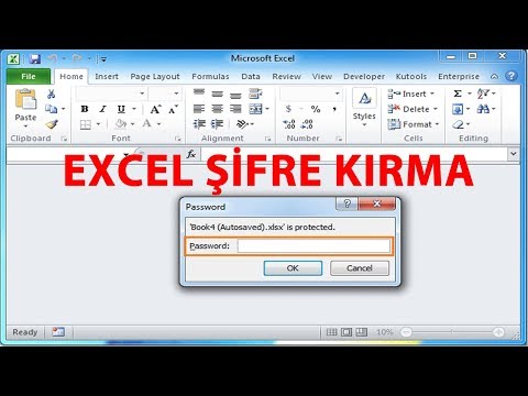 Excel Şifre Kırma - Excel Dosyasının Şifresini Kaldırma