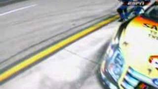 Nascar Jackman: How close can you get?
A jackman in the Nascar Busch Series Ford 300 at Homestead Miami nearly gets sandwiched between two cars on pit road. Nascar Jackman: How close can you get?