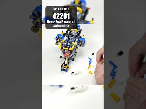LEGO Technic Deep-Sea Research Submarine Speedbuild | LEGO 42201 Timelapse Building | LEGO 2025
