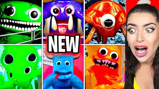 ALL JUMPSCARES from Garten of Banban 4 NEW MONSTERS!? (TURN INTO GOLD!)