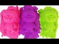 뽀로로 색깔 모래 아이와 샌드로 틀찍기 마법 모래 장난감 놀이와 로보카폴리 컵 알까기 놀이 동영상