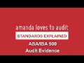 What are the requirements for AUDIT EVIDENCE? Explore ASA/ISA500