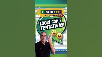 LOGIN com 3 Tentativas (Excel VBA Médio)