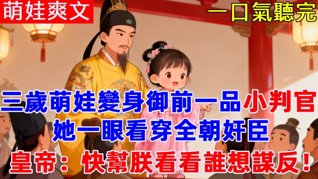誰說三歲奶包好欺負？她一眼看穿全朝奸臣，皇帝狂喜：祖宗，快幫朕看看誰想謀反！#古言 #萌娃爽文#爽文#故事#小說#穿越