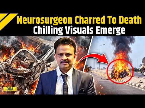 Telangana News: Neurosurgeon Charred To Death; Horrific Accident Caught On Cam | Telangana Car Fire