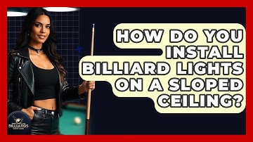 How Do You Install Billiard Lights On A Sloped Ceiling? - Billiards Hustlers