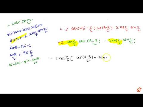 `sinA+sinB-sinC=4sin(A/2)sin(B/2)cos(C/2)`