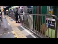 【東急も黄色い点字ブロック～へ変更】東急池上線旗の台駅の接近放送が黄色い点字ブ…