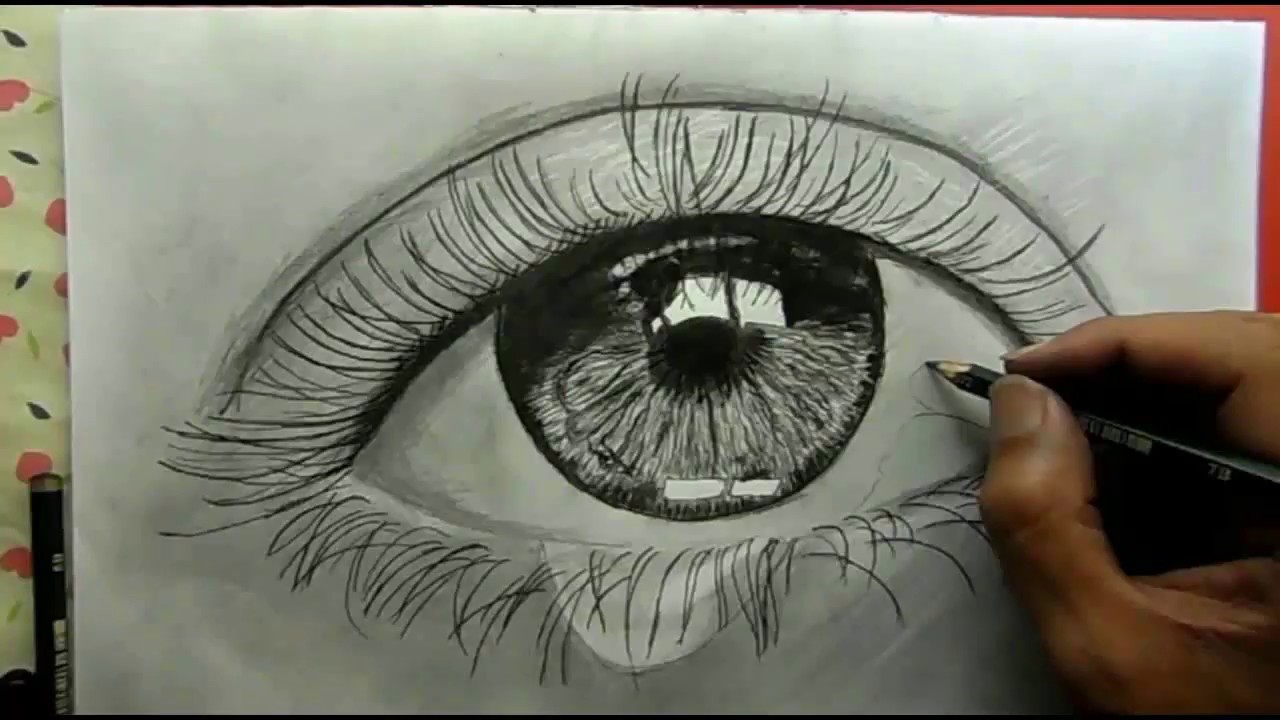  Cara menggambar mata  menggunakan pensil seadanya sungguh 