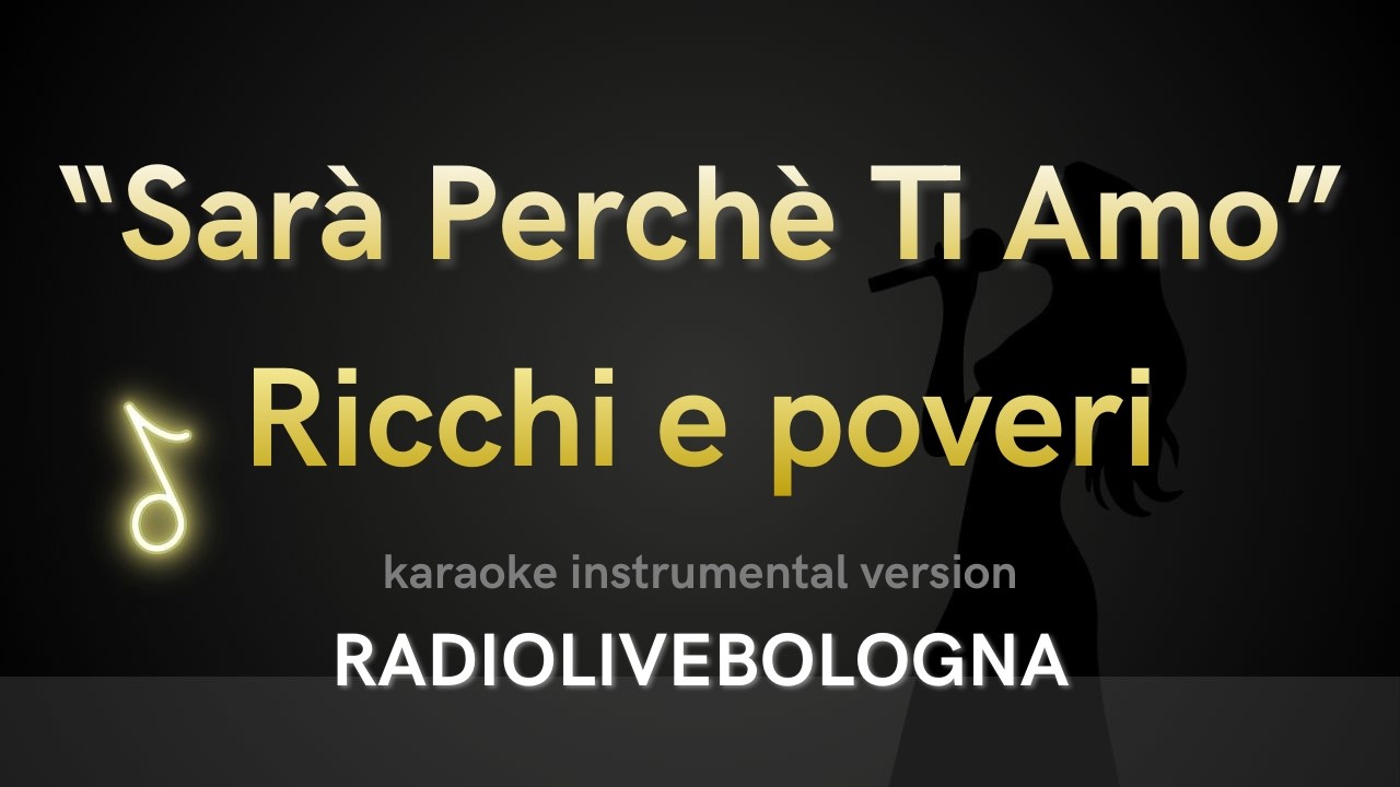 Ricchi e Poveri - Sarà Perchè Ti Amo (Karaoke Eurotrash)