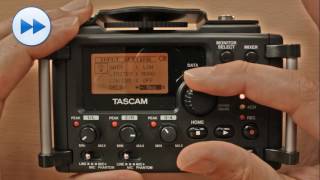 Tascam DR 60 Video Tutorial   Guide to menus and set up