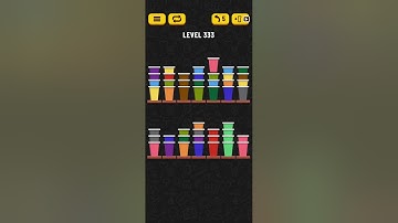 Cup Sort Puzzle Level 333 = Water Sort Puzzle Level 333 = Ball Sort Puzzle Level 333 All the same