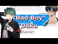 bnha/mha - texts | Deku becomes a “bad boy” (prank)