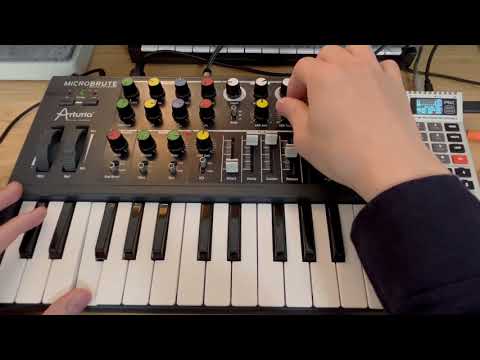 Arturia MicroBrute sound check for sale