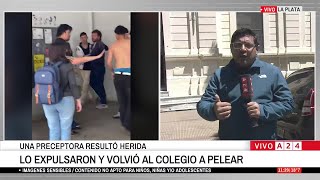Violencia Escolar En La Plata Una Preceptora Fue Agredida En Una Pelea Entre Alumnos