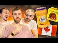 Des franais testent des snacks douteux du canada 