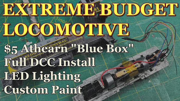 Budget DCC Locomotive Project - Athearn "Blue Box" SW1500 DCC Install, LED lights and Custom Paint