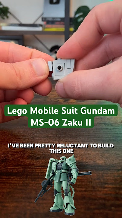 Attempting A PERFECT Lego MS-06 Zaku II (Mobile Suit Gundam) #lego #zaku #gundam