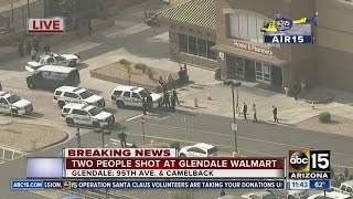 Glendale police said two people have been shot wednesday at a walmart
in glendale. ◂ abc15 is your destination for arizona breaking news,
weather, traffic, s...