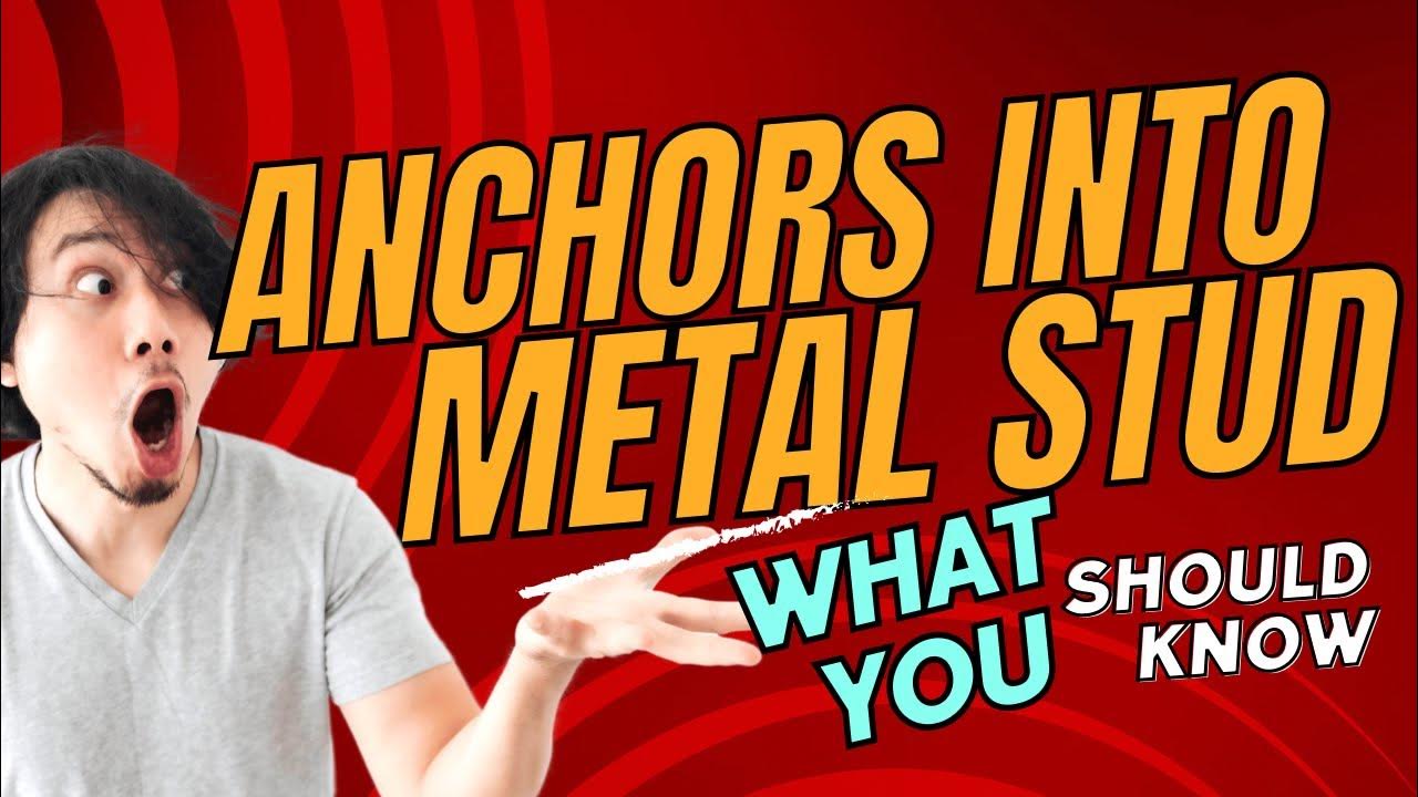 Anchor Into Metal Stud Mounting Tv To Metal Studs YouTube anchor-into-metal-stud-mounting-tv-to-metal-studs-youtube