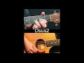 🎸 Dsus2 - Clear Note Demo - Practice Loop 🎸