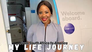 SOUTH AFRICAN BECOMES FLIGHT ATTENDENT IN AMERICA | HOW I CAME TO AMERICA | MY LIFE JOURNEY