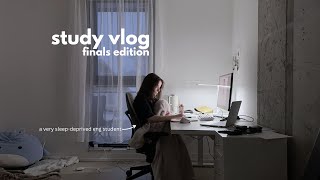 study vlog | preparing for finals, pulling allnighters, etc