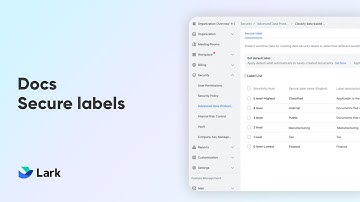 Lark 101 | Docs Secure Labels | Protect Sensitive Data with Lark’s Security Features
