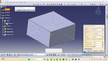 Part -2 How to use Pad/Extrude, Drafted Filleted Pad & Multi Pad in CATIA V5?
