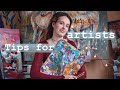 Tips for Artists || How to clean your palette || How to sharpen pencils || Opening Paint Lids