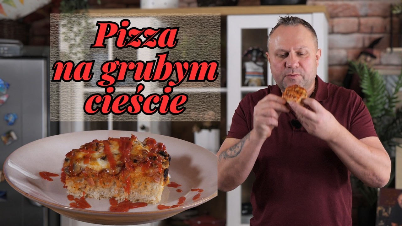 Pizza na grubym cieście - jem z kethupem  / Oddaszfartucha
