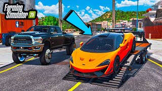 LUXURY SUPERCAR SHOPPING SPREE!? (NEW McLaren 620R) | FS25 screenshot 1