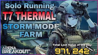HIGH LOOT VALUE! Running SOLO Thermal Vision on Farm (Storm Mode) ⚡ | ARENA BREAKOUT Ranked Gameplay