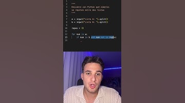 Descubre qué números se repiten entre dos listas con Python 🔍 #python