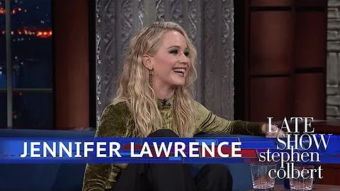 Jennifer Lawrence And Stephen Kick Off Their Shoes