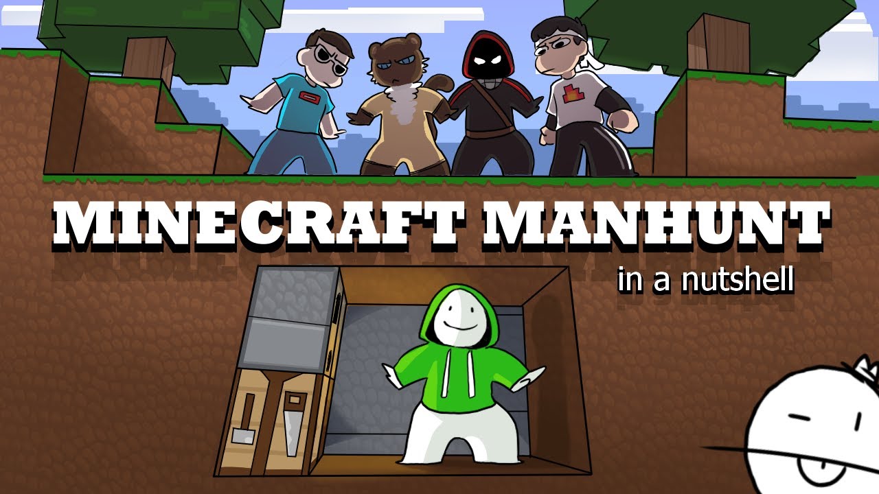 มายคราฟฟรี pc  Update New  Minecraft Manhunt in a nutshell (Original Animation)