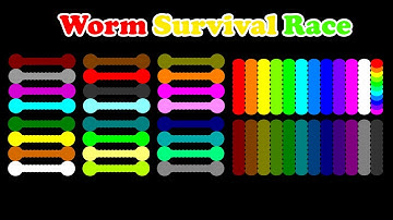 Shutter Crush Worm Survival Race in Algodoo