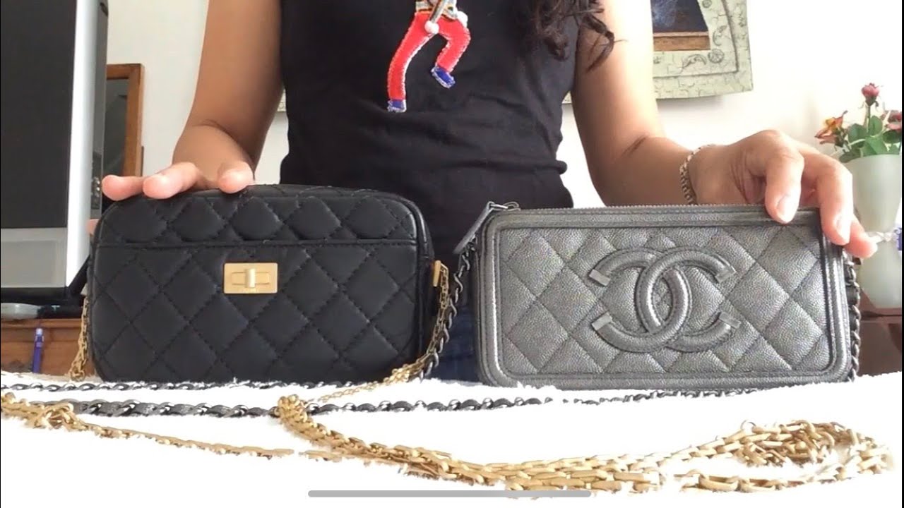 Chanel CC Filigree Jersey Crossbody Bag (SHG-ayanHz) – LuxeDH