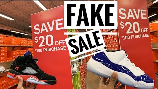 Deskundige hebzuchtig inch DONT FALL FOR FAKE SALE ON NIKE FACTORY STORE, Nike Outlet a Scam? - YouTube