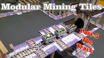 205 Modular Mining Tiles - Part 5 - Starting the Track #diy #dnd #tabletop #craft #diycrafts #ttrpg
