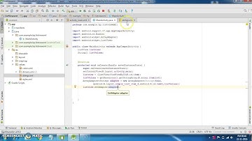 Create ListView in xml and using ArrayAdapter