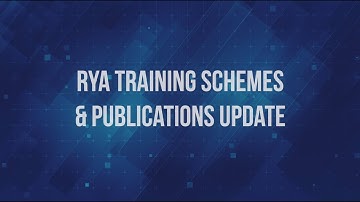 RYA Training Schemes & Publications Update - Training Conference 2022
