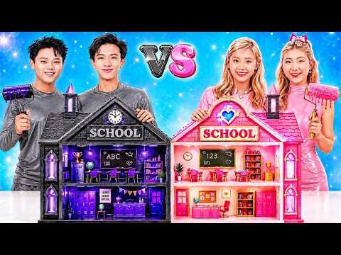 Pinke Mädchen Vs Schwarze Jungen In Der Klassenzimmer-umstyling-challenge!