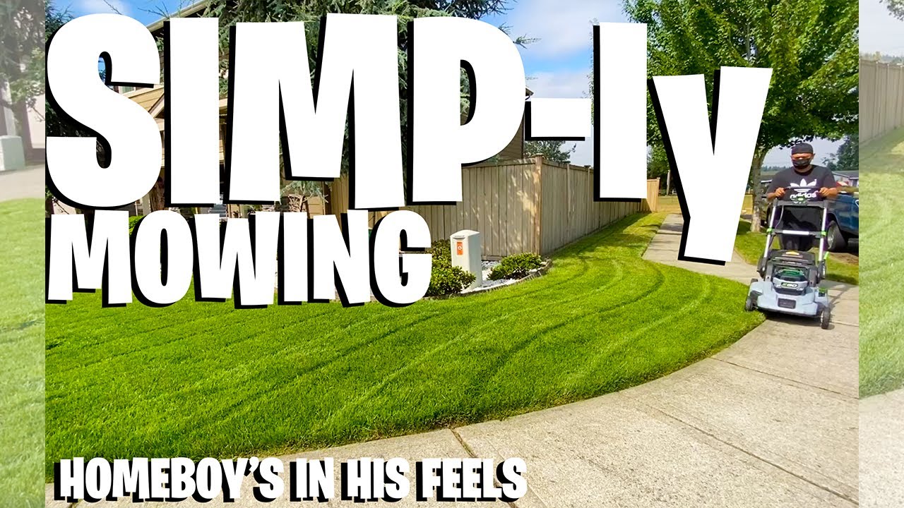 SIMPly Mowing on a Saturday LOL! Yard is looking good!!! Little