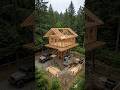 I Built an Amazing Treehouse Cabin in the Forest | Full Timelapse #usa #america #transformation
