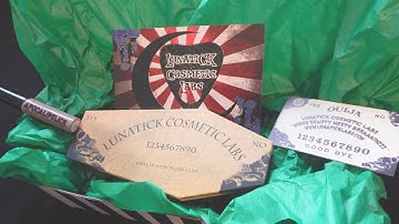 Lunatick Cosmetic Labs Unboxing/First Impression