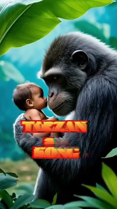 Little Tarzan🦍 #kong #wilflife #animals #shorts