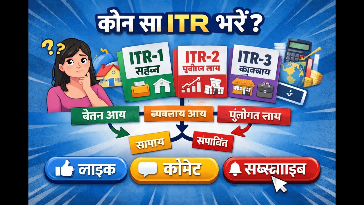 करदाताओं (Individuals) के लिए सही ITR फॉर्म का चयन Watch, Understand and Learn